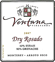 Ventana Vineyard 2007 Dry Rosado